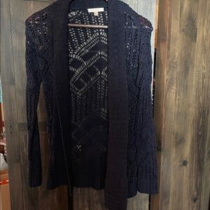 Skies Are Blue Dark Knit Cardigan